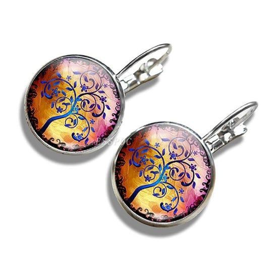 Boucles d’Oreilles Arbre de Vie Sagesse