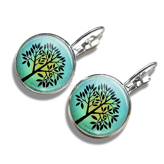 Boucles d’Oreilles Arbre de Vie Zen