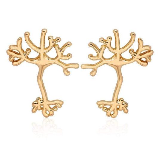Boucles d’Oreilles Arbre Or