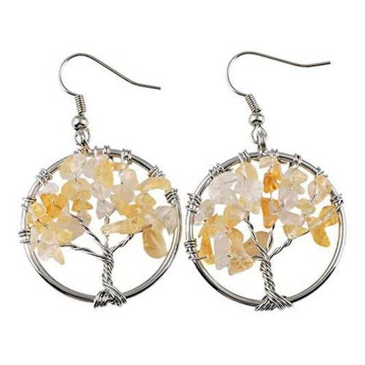 Boucles d’Oreilles Citrine