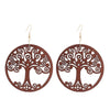 Boucles d’Oreilles Éthnique Marron