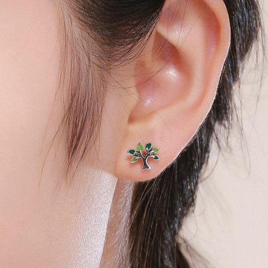 Boucles d’Oreilles Feuille femme