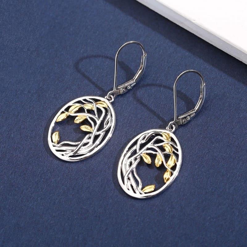 Boucles d’Oreilles Feuilles 