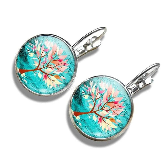 Boucles d’Oreilles Arbre de Vie Automne