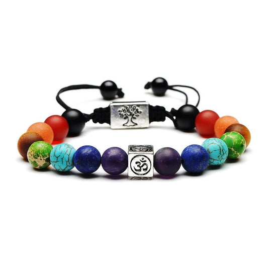 Bracelet 7 Chakras "Om" 