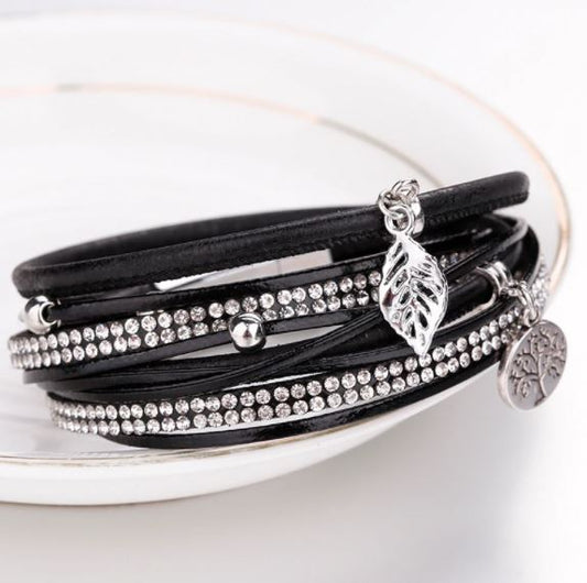 Bracelet Arbre de Vie Femme Cuir 