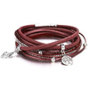 Bracelet Arbre de Vie Femme Cuir Rouge