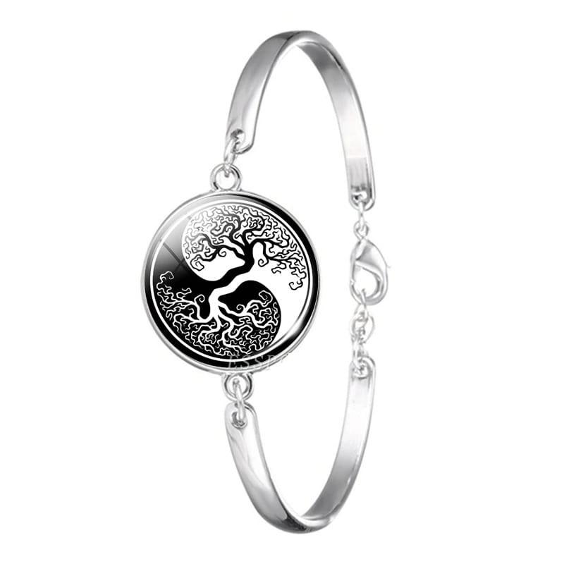 Bracelet Arbre de Vie Noir et Blanc