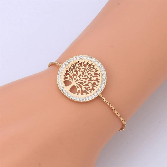 Bracelet Arbre de Vie plaque Or
