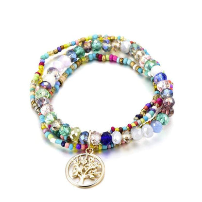 Bracelet Arbre de Vie Bohème Multicolore