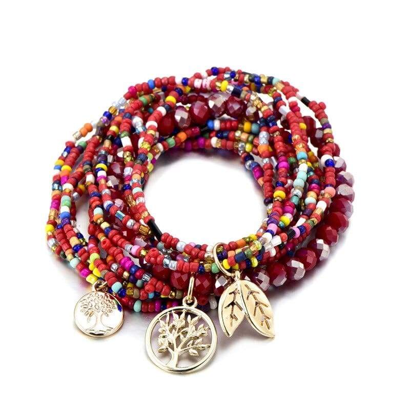 Bracelet Bohème Rouge