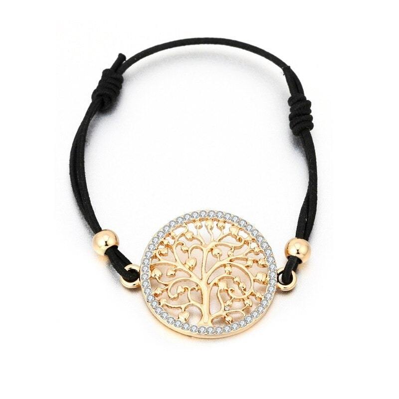 Bracelet Arbre de Vie Femme Cordon Or