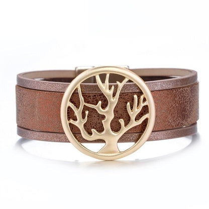 Bracelet Manchette Arbre de Vie Femme