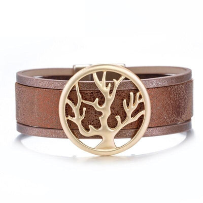 Bracelet Manchette Arbre de Vie Femme