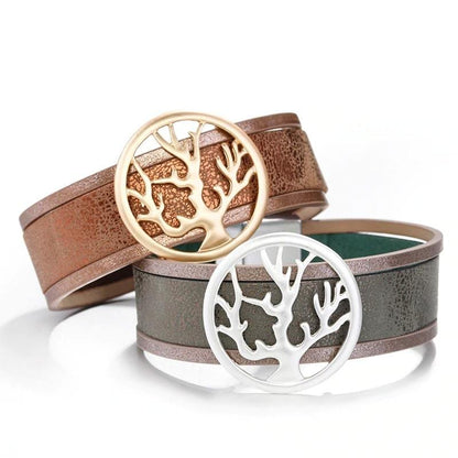 Bracelet Manchette Arbre de Vie pour Femme