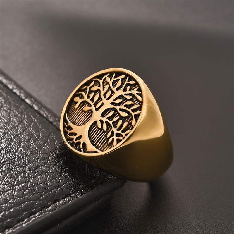 bague Chevalière Arbre de Vie Or