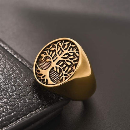 bague Chevalière Arbre de Vie Or