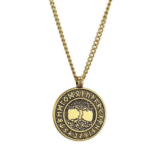 Collier Arbre de Vie Antique Doré