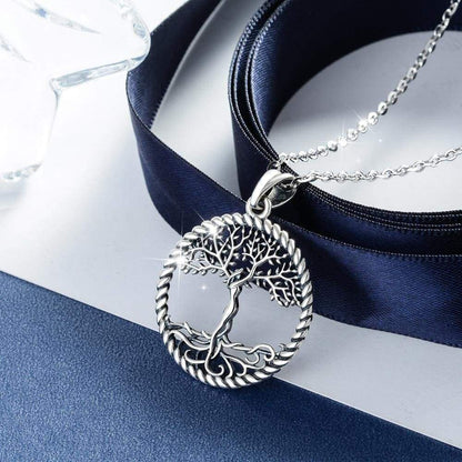 Collier Arbre de Vie Mère en Argent Sterling 925