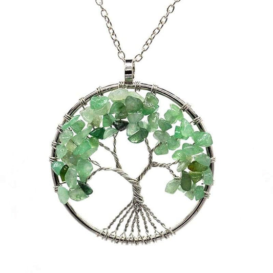 Collier Arbre de Vie Aventurine Verte