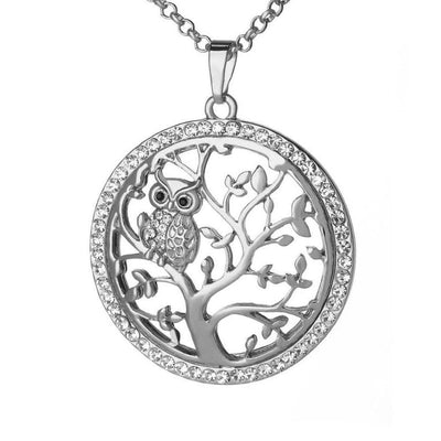 Collier Arbre de Vie Hibou