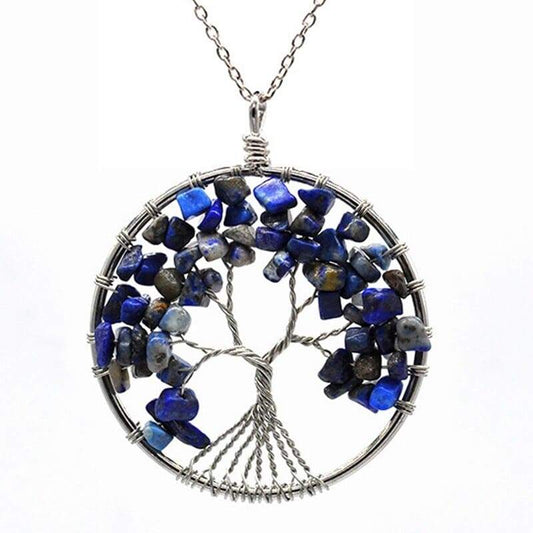 Collier Arbre de Vie Lapis-lazuli