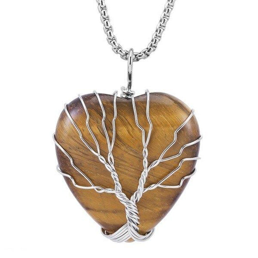 Collier Arbre de Vie Œil-de-Tigre