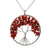 Collier Arbre de Vie Pierre Rouge