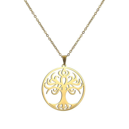 Collier Arbre de Vie Plaqué Or