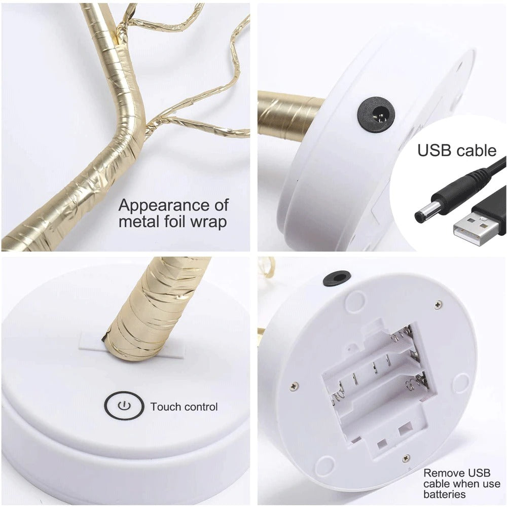 Lampe Arbre de Vie Perles Lumineuses