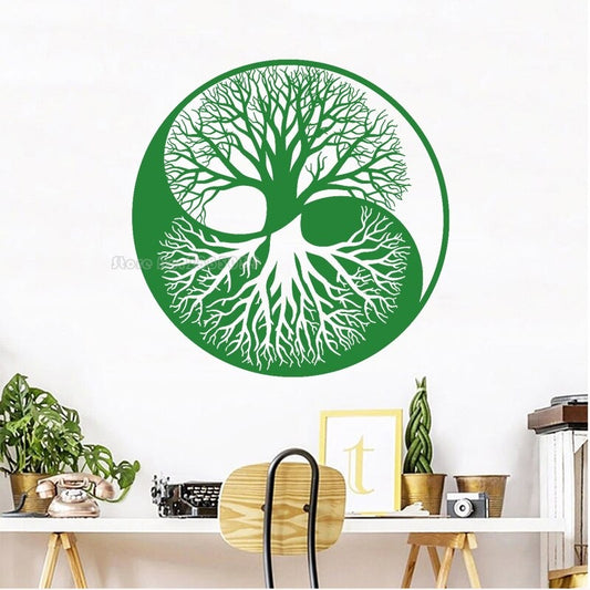 Sticker Arbre de Vie Ying et Yang