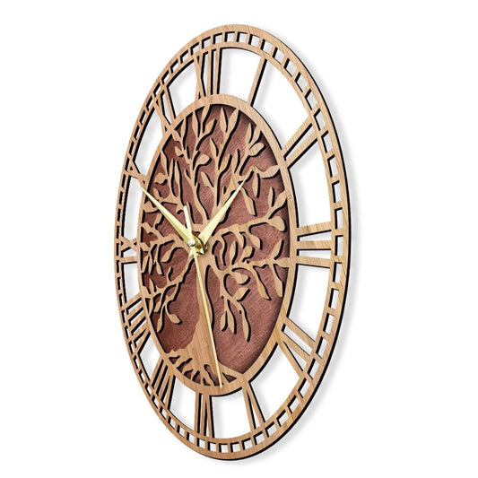 Horloge Arbre de Vie en Bois