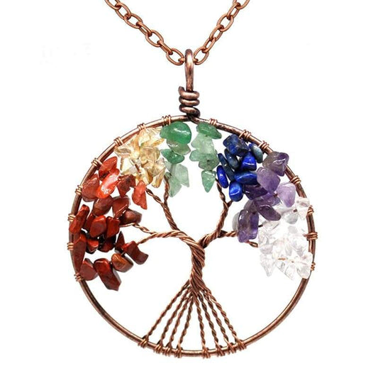 Pendentif 7 Chakras Arbre de Vie