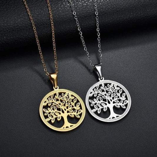 Pendentif Arbre de Vie Acier inoxydable