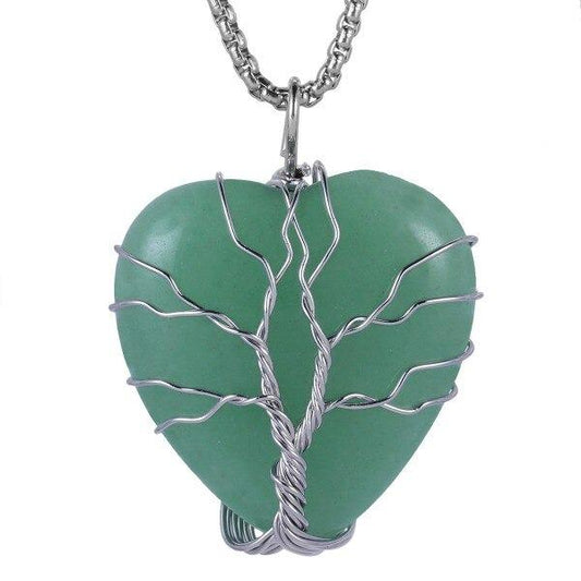 Collier Arbre de Vie Aventurine Verte