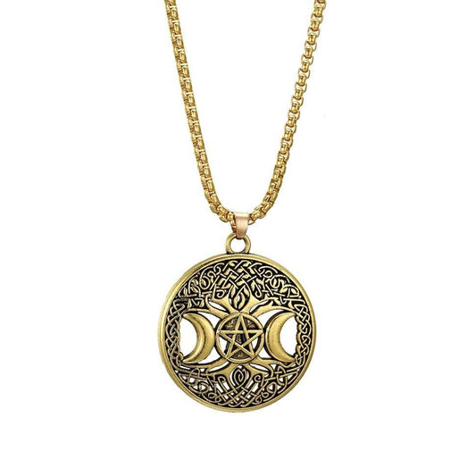 Pendentif Pentagramme Doré