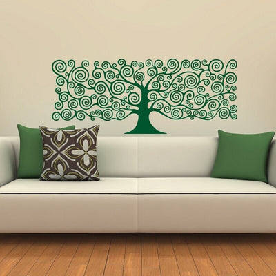 Sticker Arbre de Vie Klimt Vert