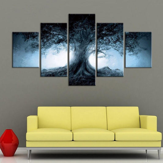 Tableau Arbre de Vie noir et blanc