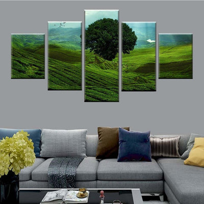 Tableau sur toile Arbre Vert